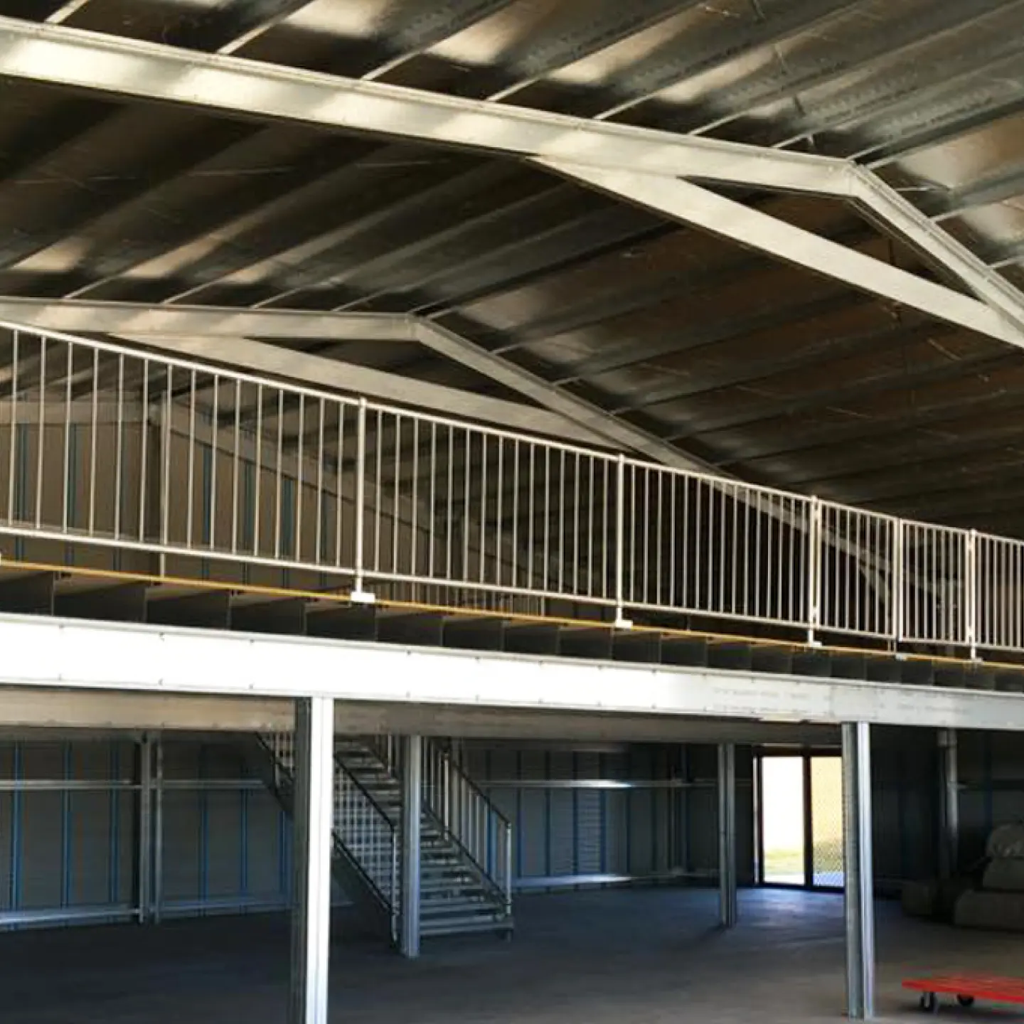 mezzanine shed
