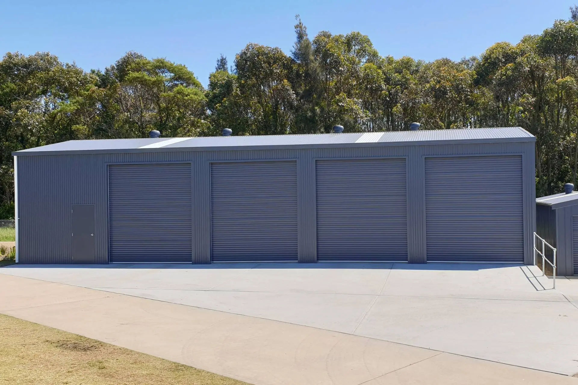 Bluegum Colorbond Shed banner