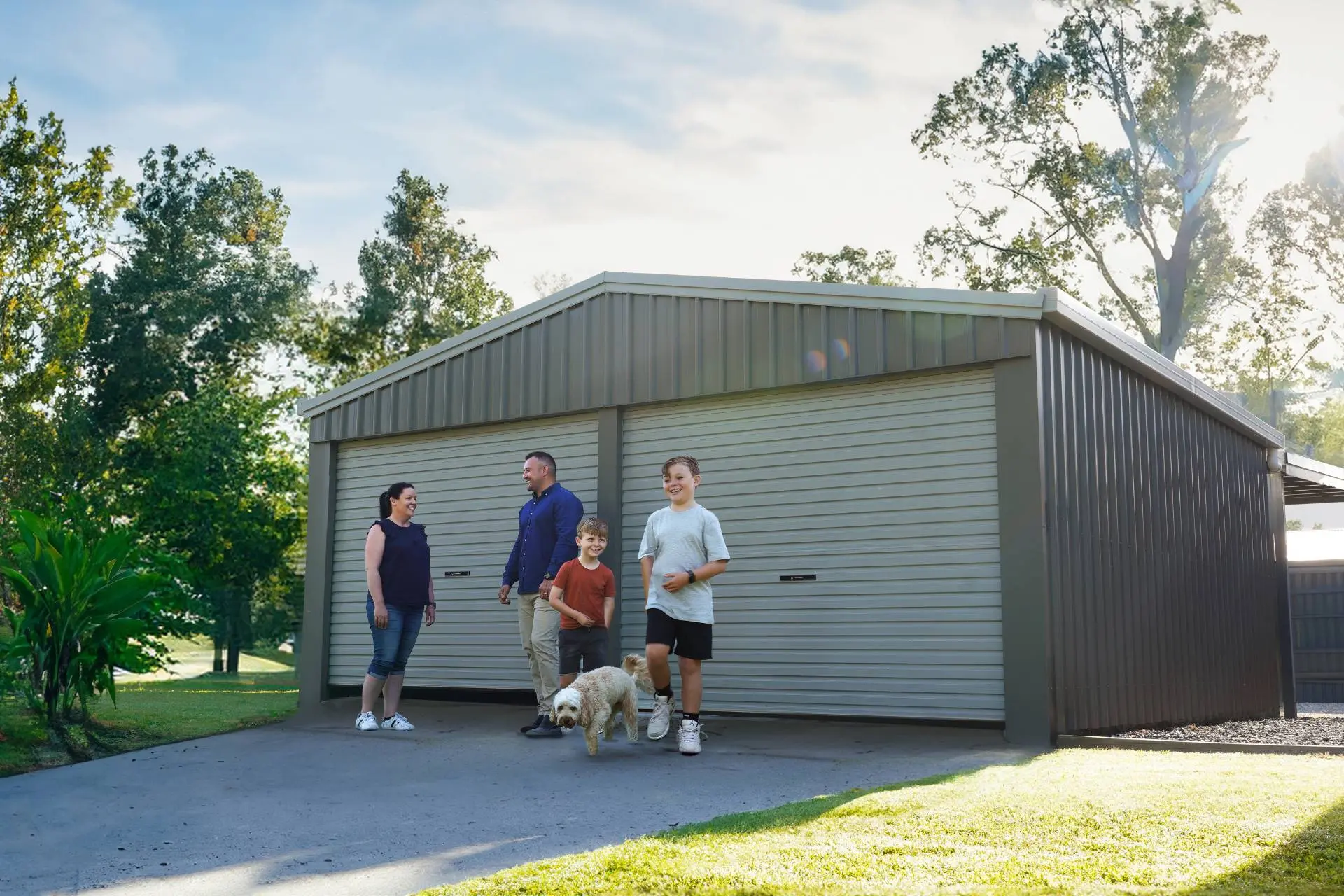 Gully Colorbond Shed banner