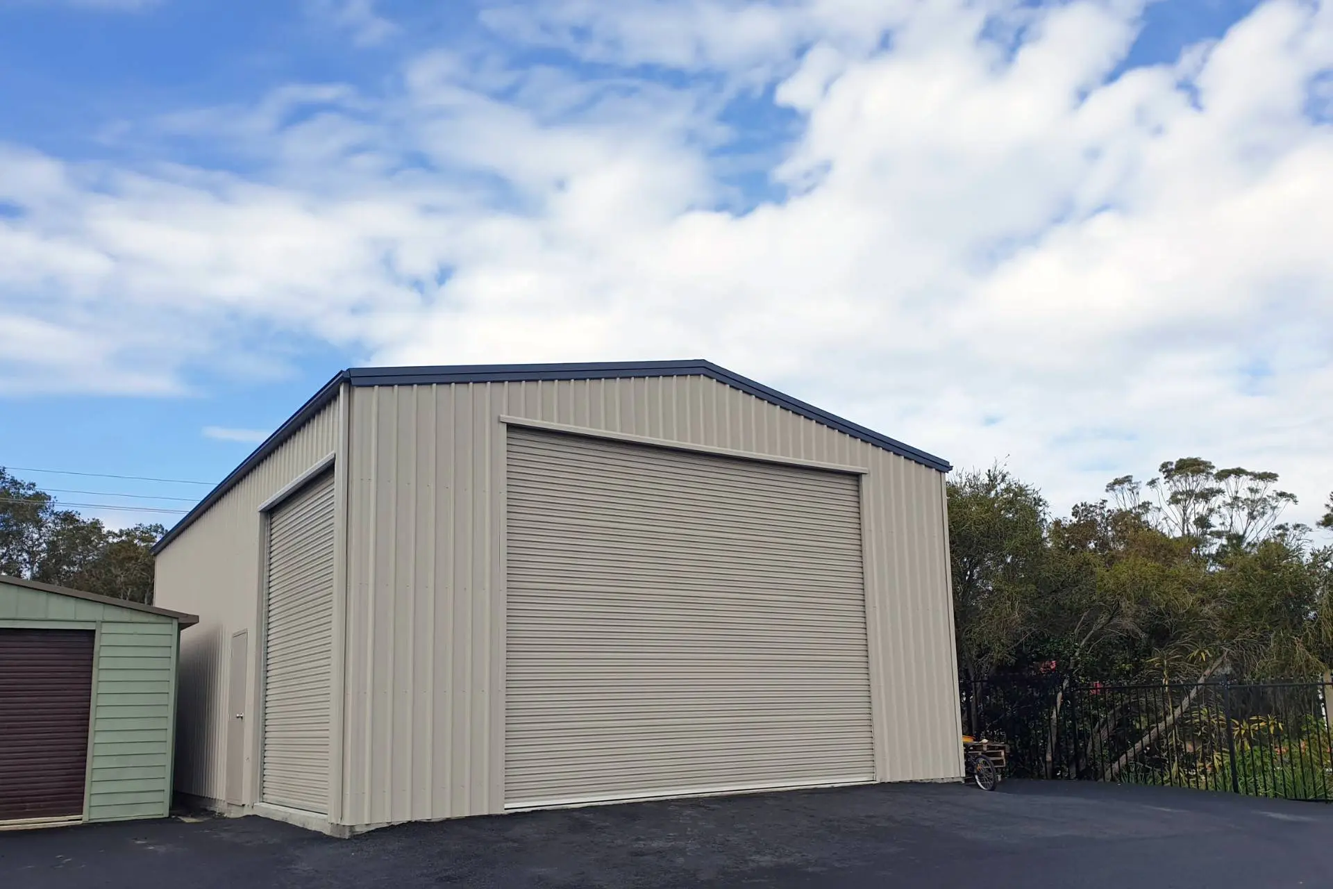 Southerly Colorbond Shed banner
